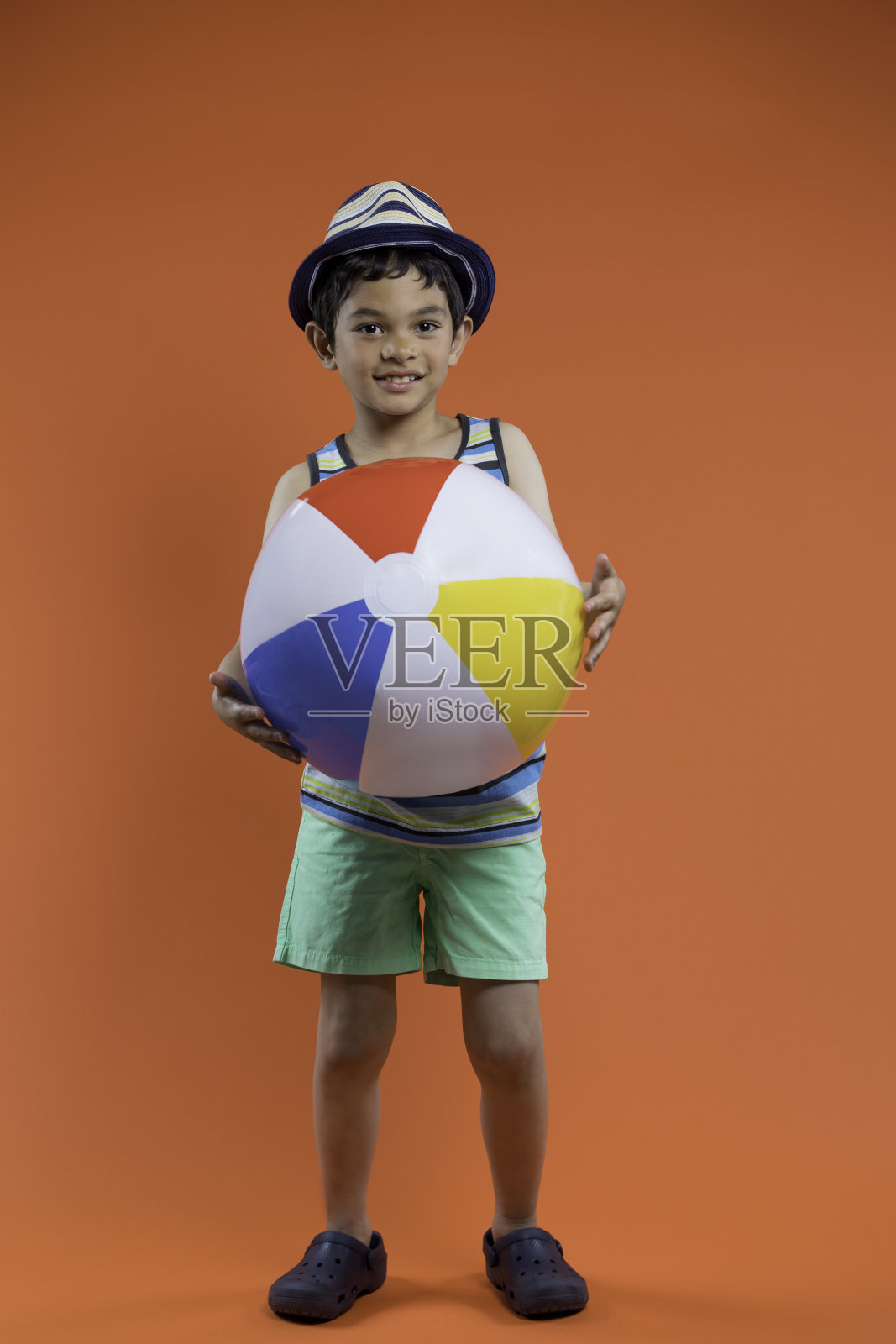 7岁夏季时装照片摄影图片