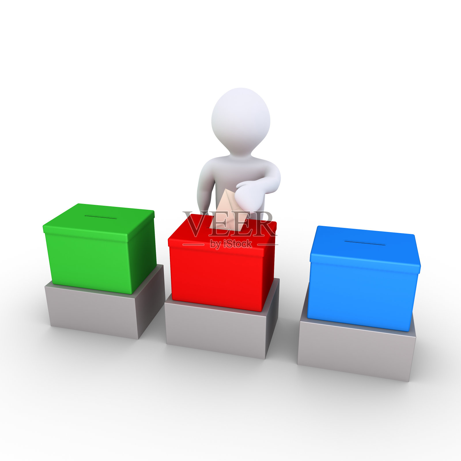 这个人在三个选项中投票照片摄影图片