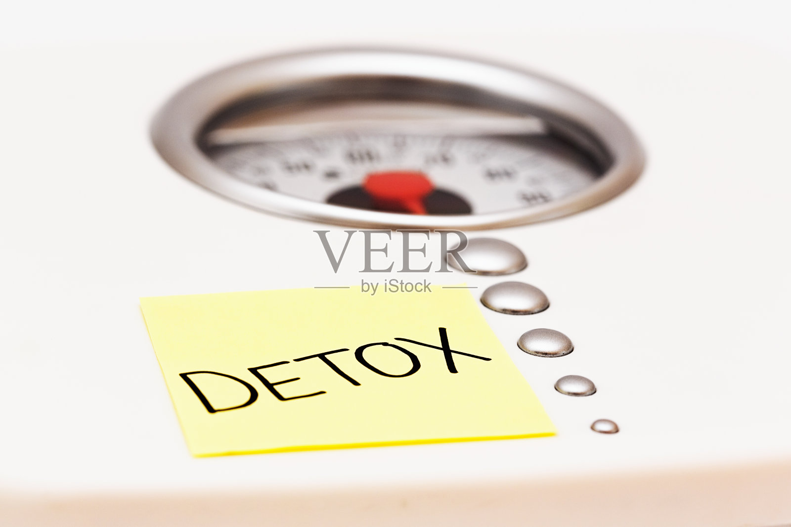 带有排毒提醒的浴室秤照片摄影图片