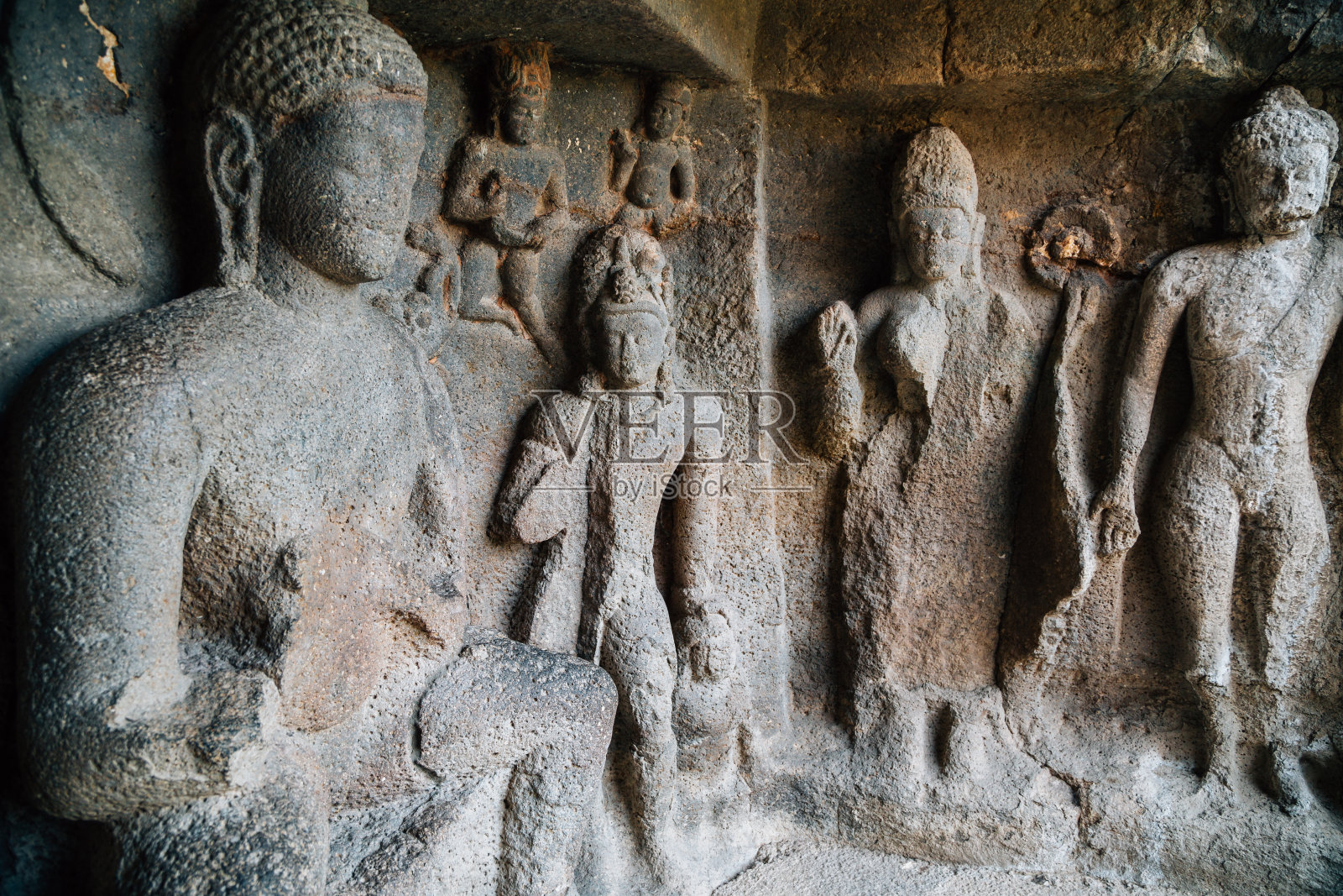 印度马哈拉施特拉邦的埃罗拉洞穴遗址照片摄影图片