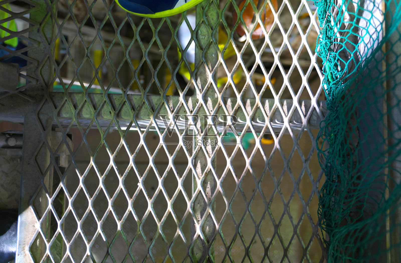 建筑工地的金属梯子照片摄影图片