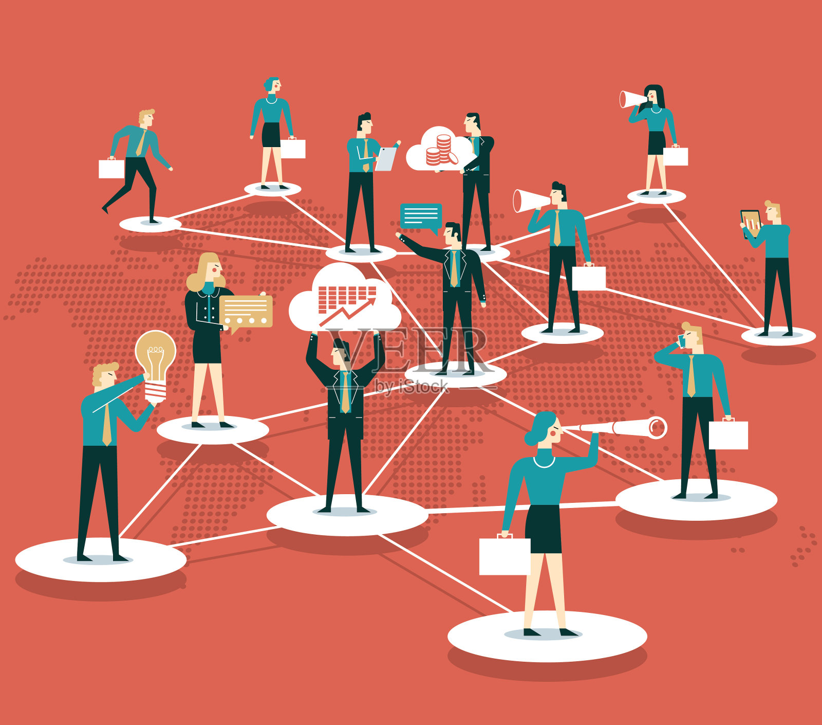 全球业务-插图插画图片素材