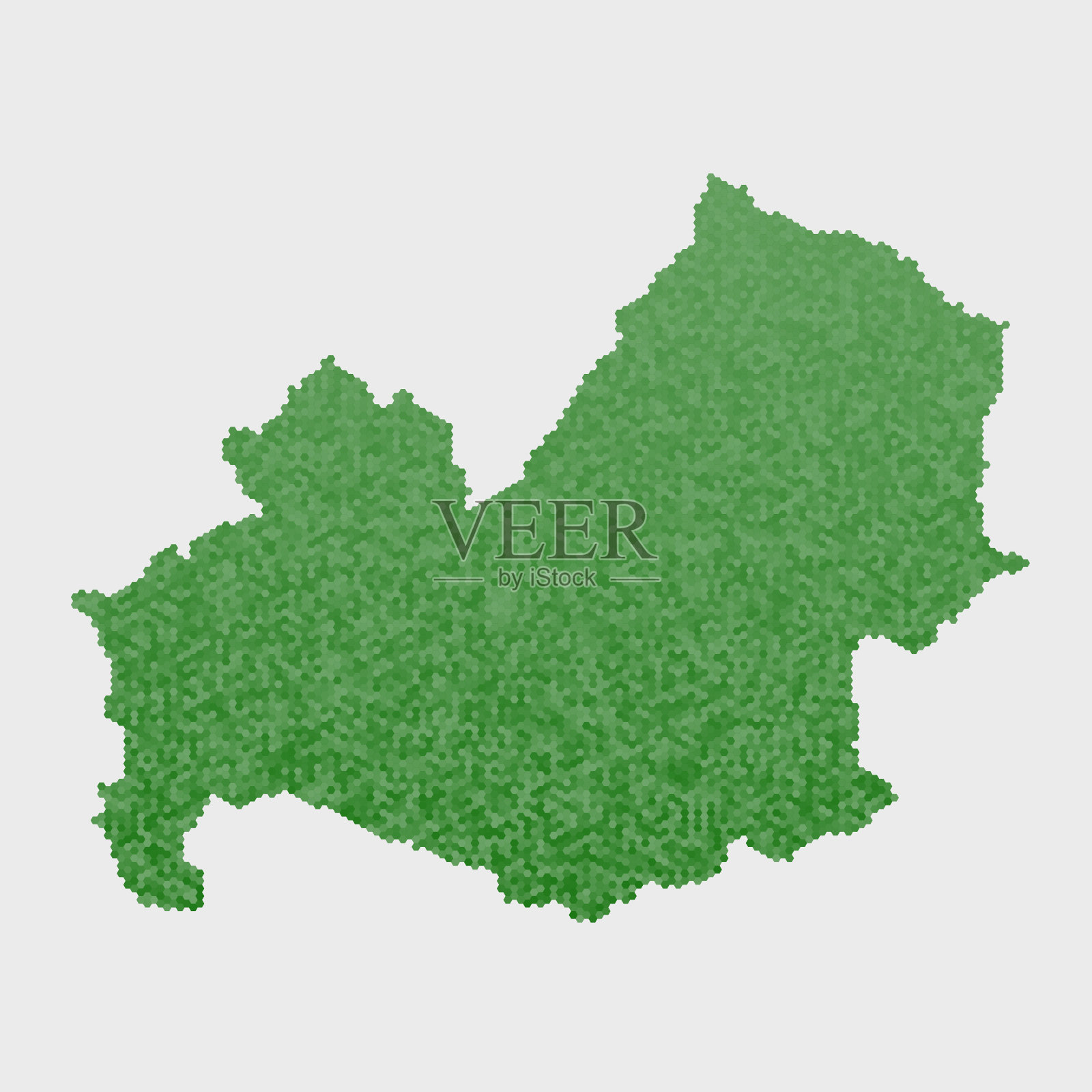 意大利州Molise地图绿色六边形图案插画图片素材
