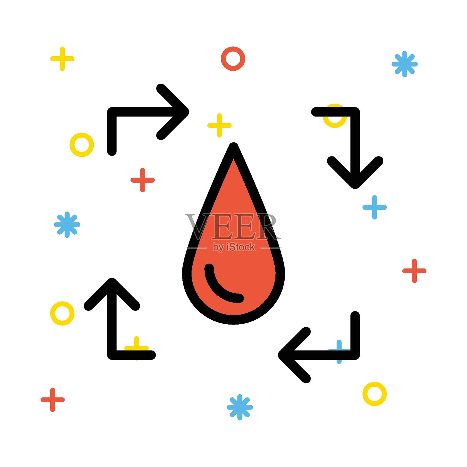 石油插画图片素材