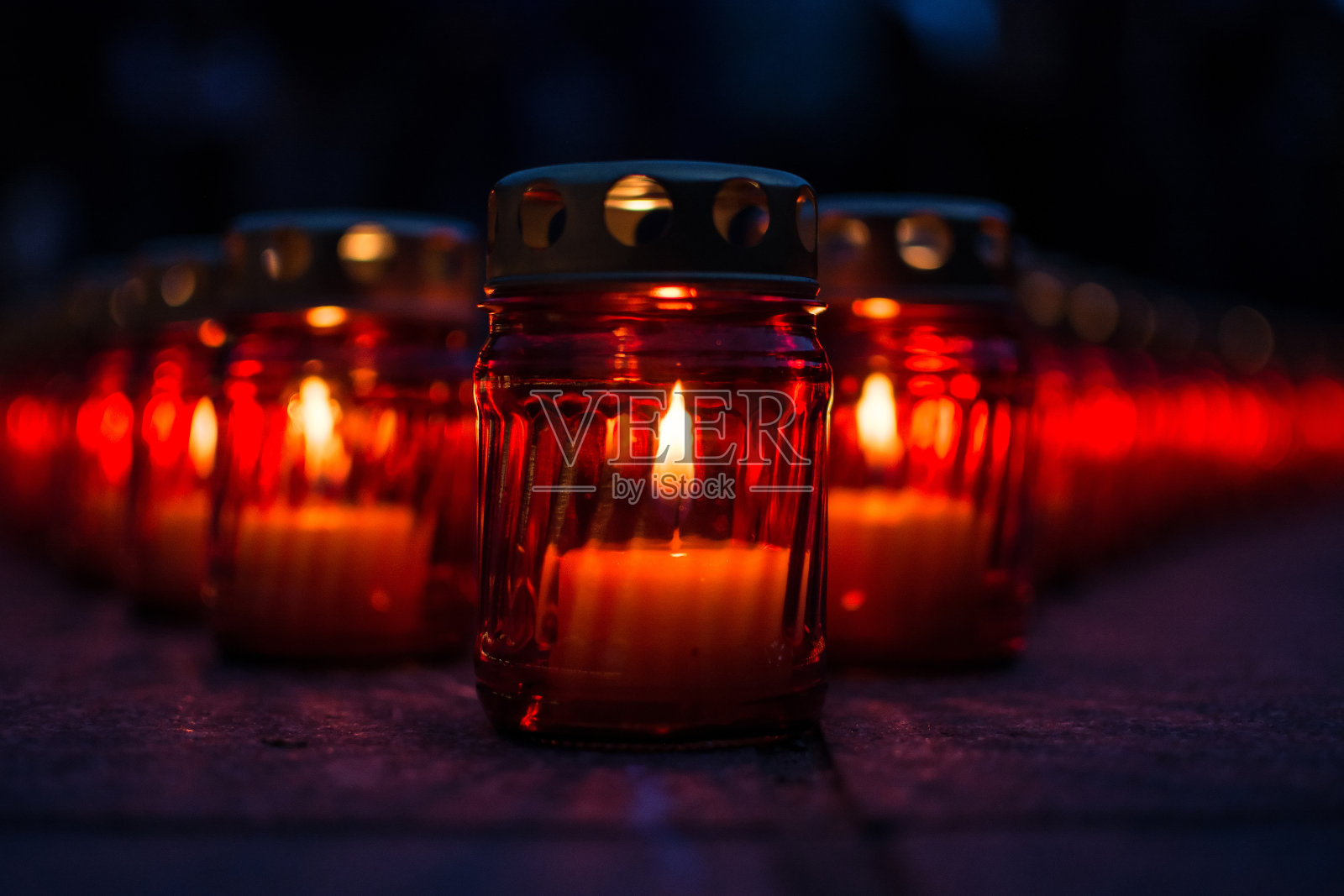 纪念勃艮第蜡烛照片摄影图片