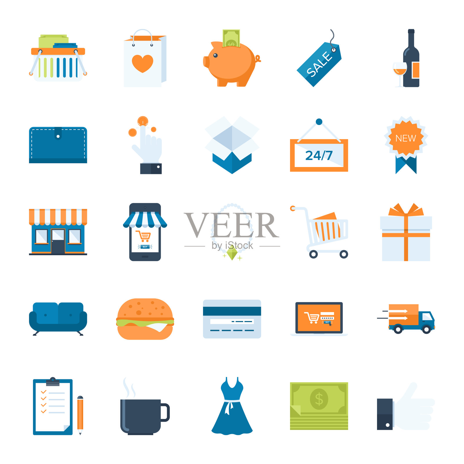 购物和商业图标素材