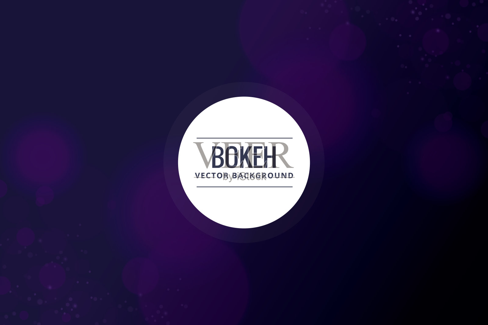 散景和模糊矢量抽象背景插画图片素材