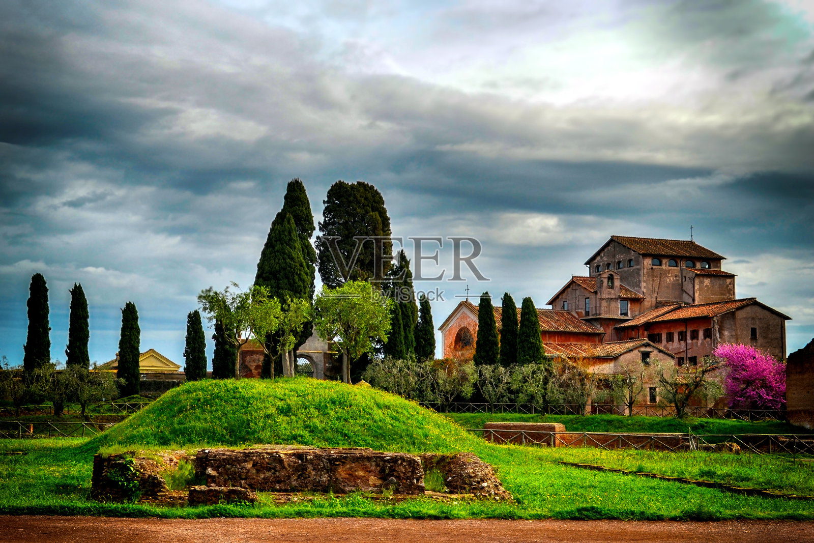 意大利罗马的古罗马遗址照片摄影图片