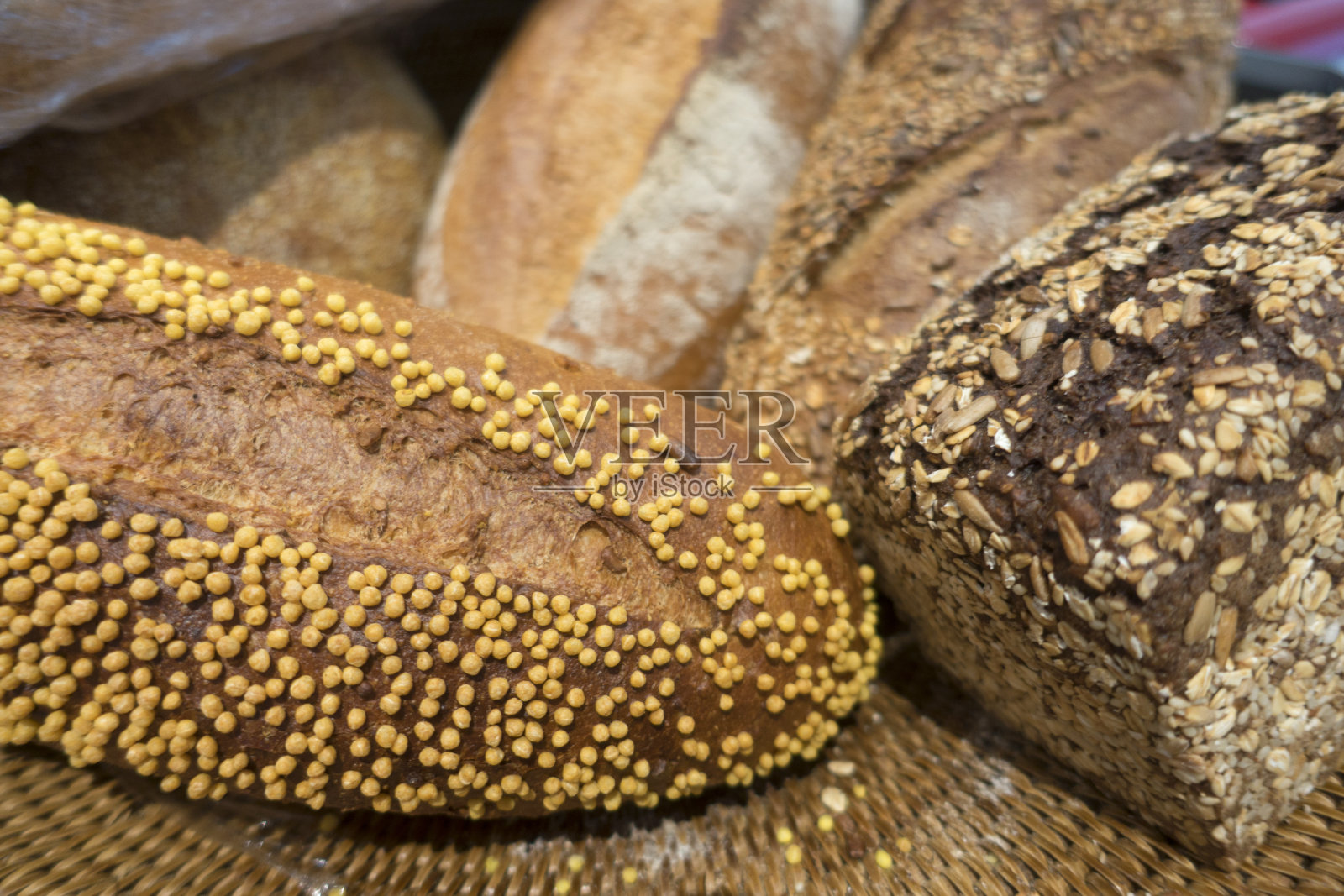 面包店，传统面包照片摄影图片