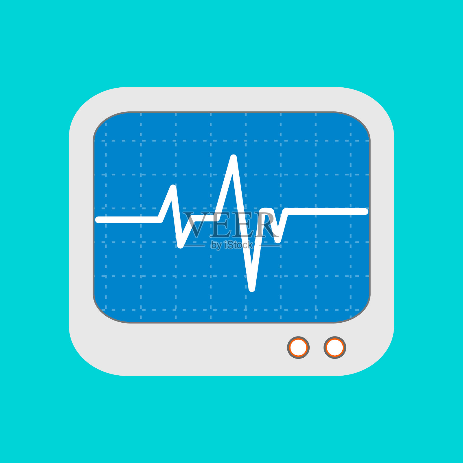 心脏监视器图标插画图片素材