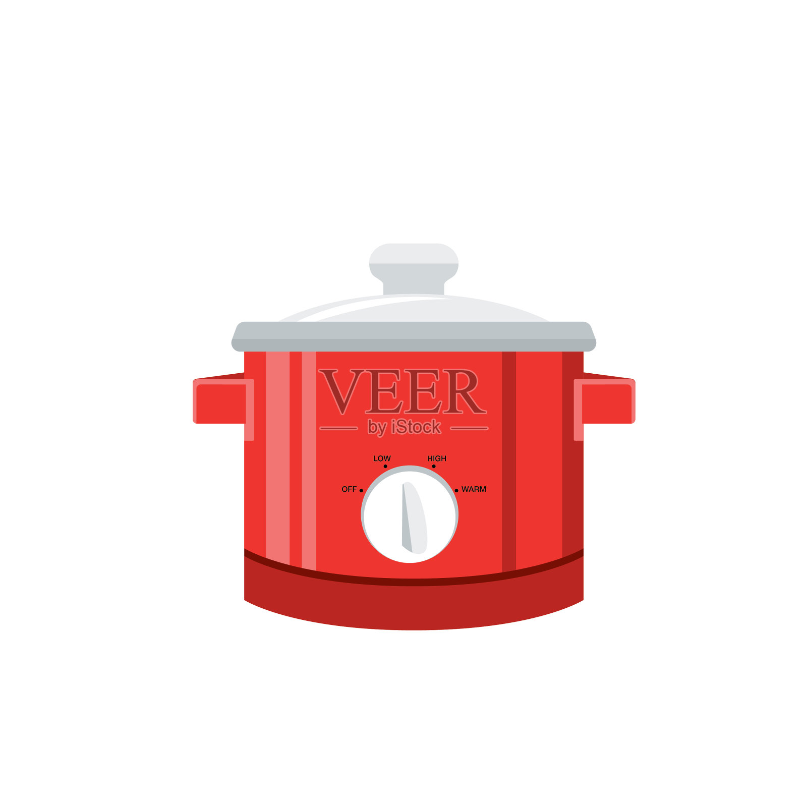 烹饪锅孤立在白色插画图片素材