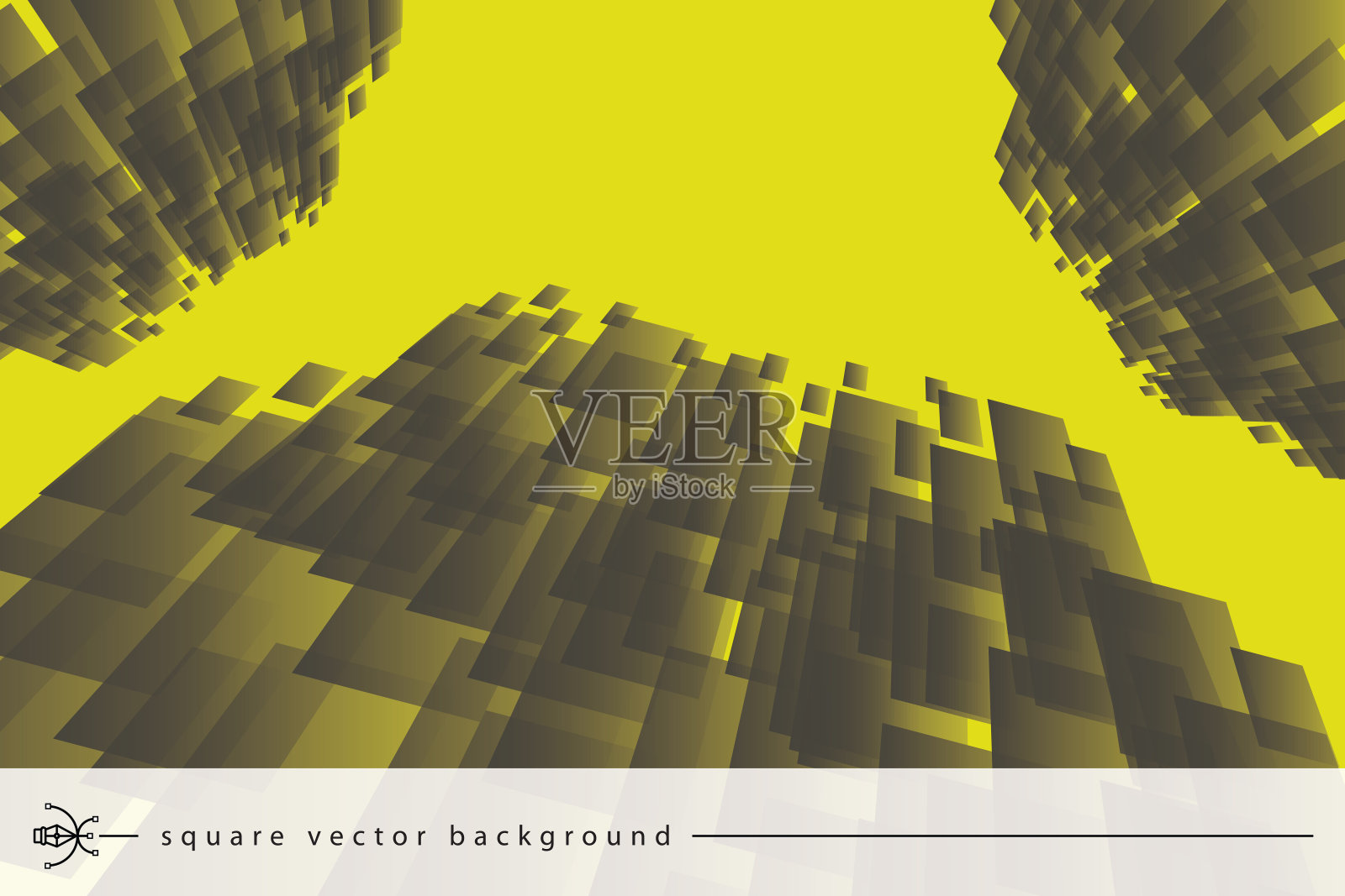 抽象矩形技术数字高新技术的概念背景插画图片素材