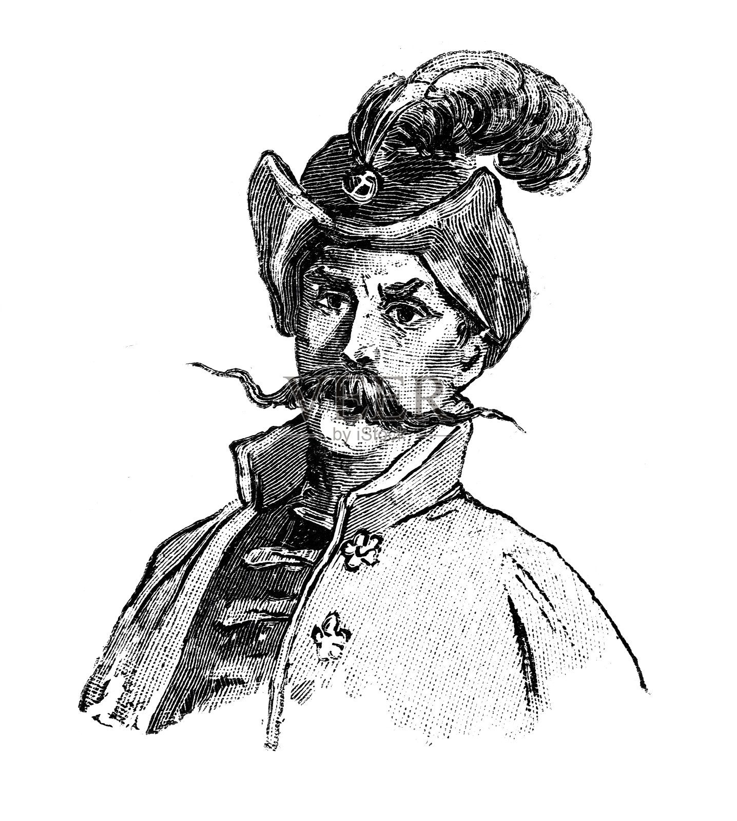 19世纪的男士时尚插画图片素材