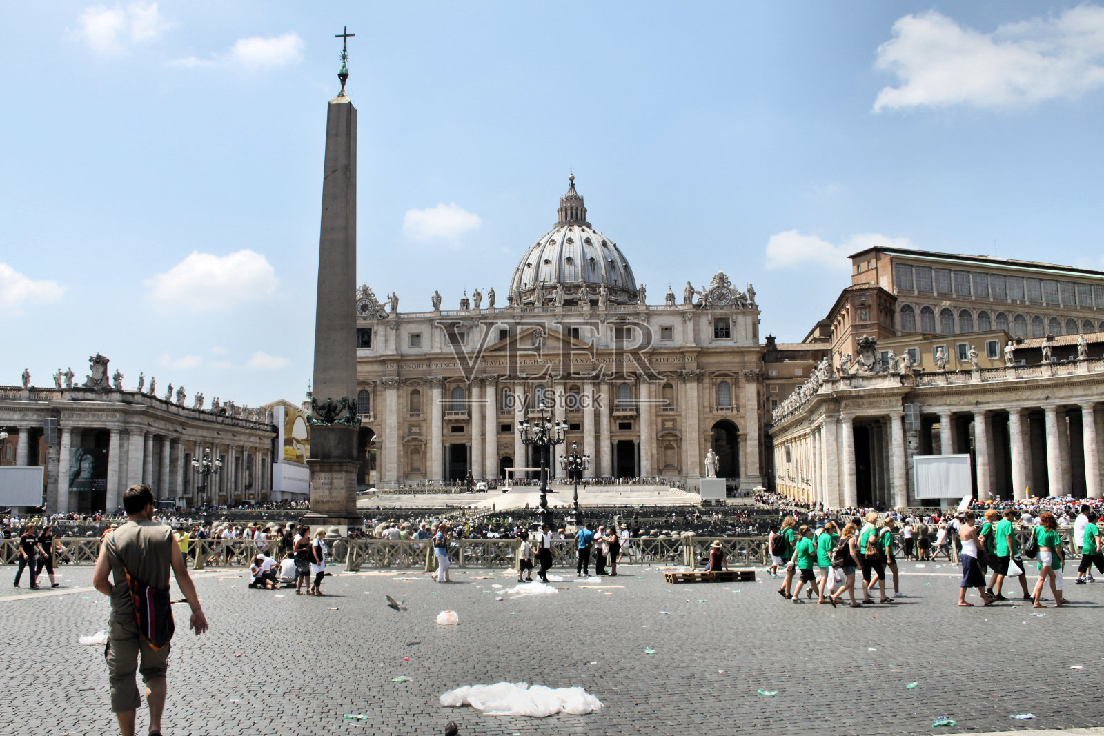 梵蒂冈城的圣彼得大教堂照片摄影图片