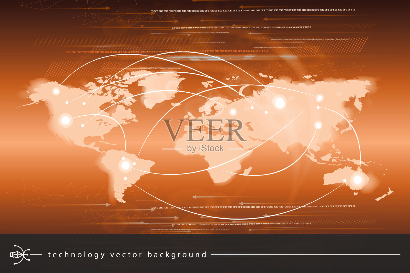 抽象的技术背景插画图片素材