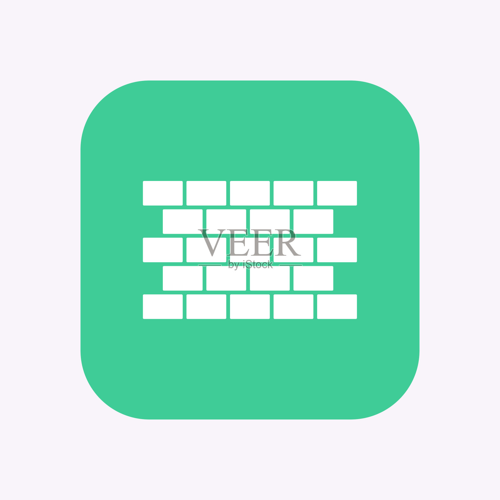 用砖墙隔离按钮插画图片素材