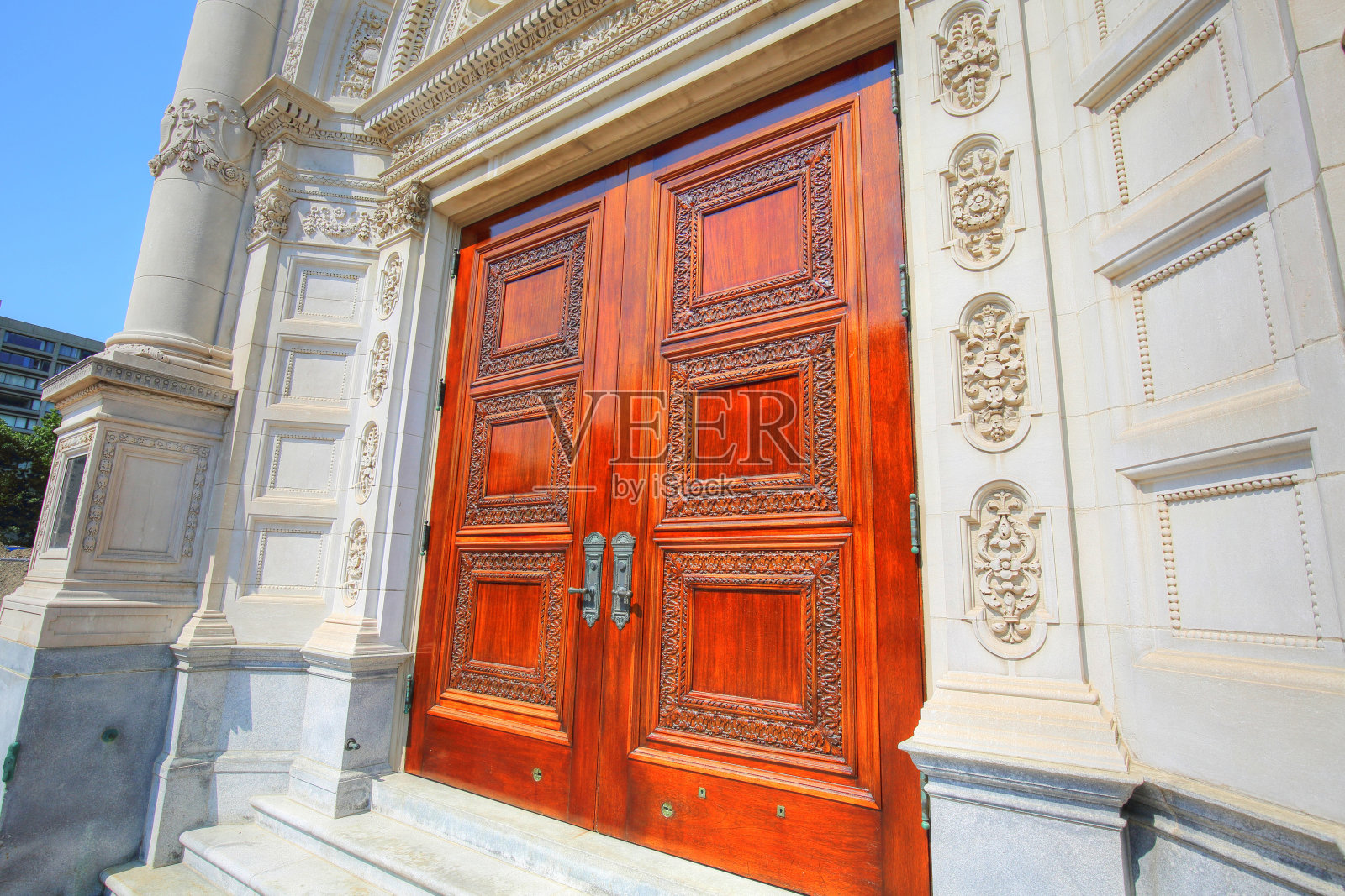 后湾的波士顿教堂照片摄影图片