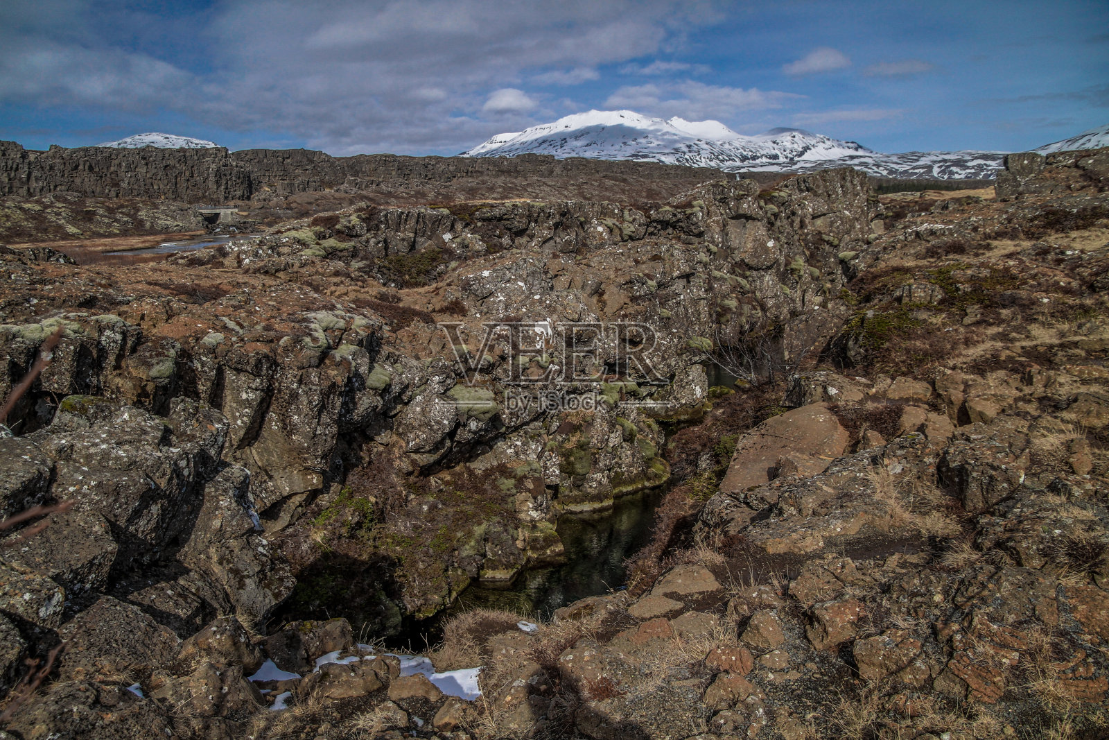 冰岛的Thingvellir国家公园照片摄影图片