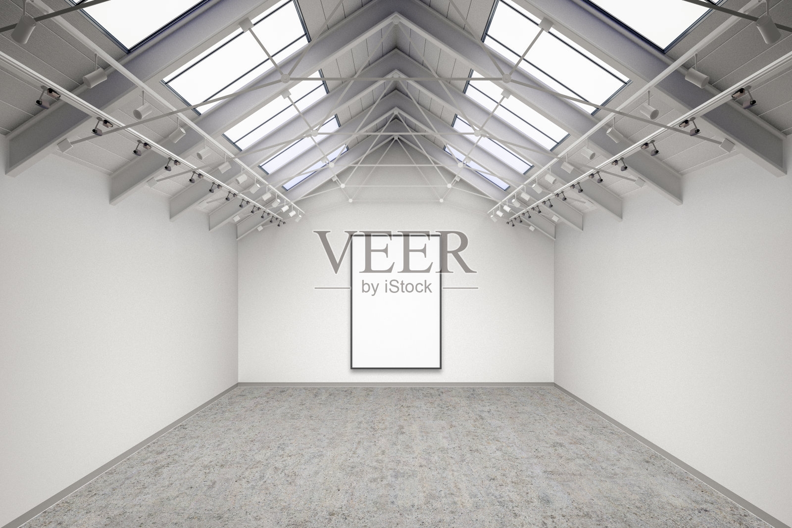 空旷的画廊内部照片摄影图片