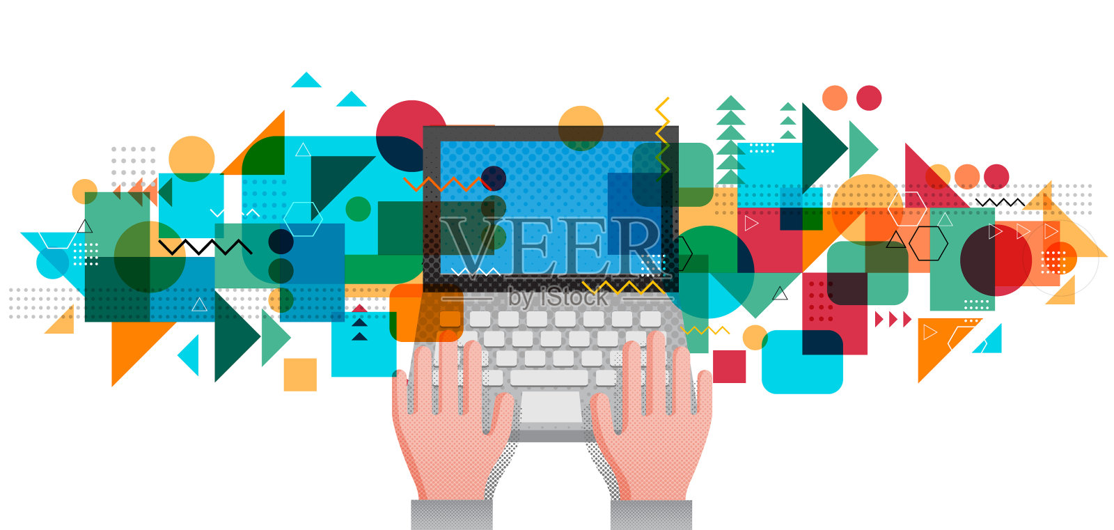 社交网络设计插画图片素材