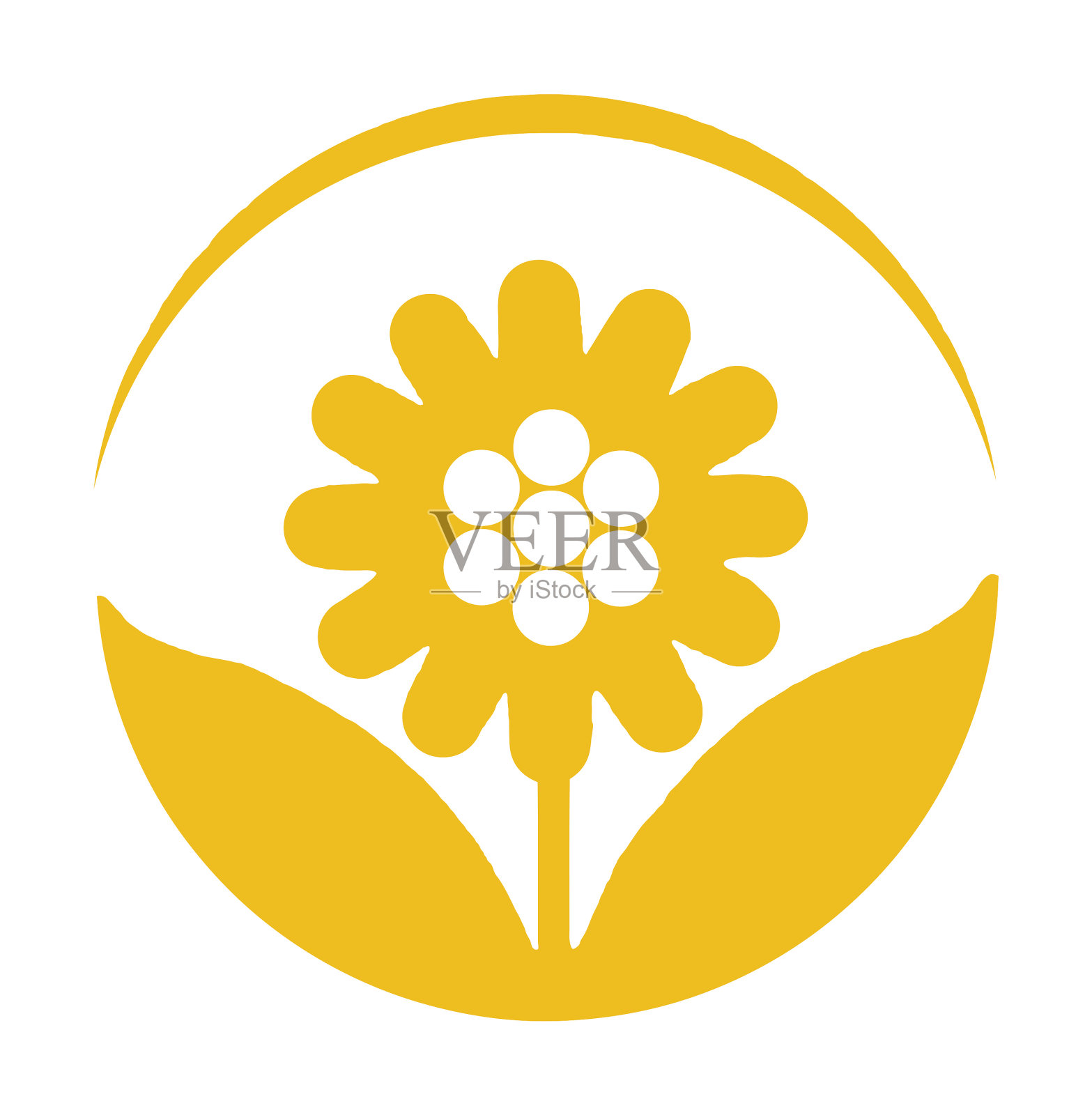 花圆内设计元素图片