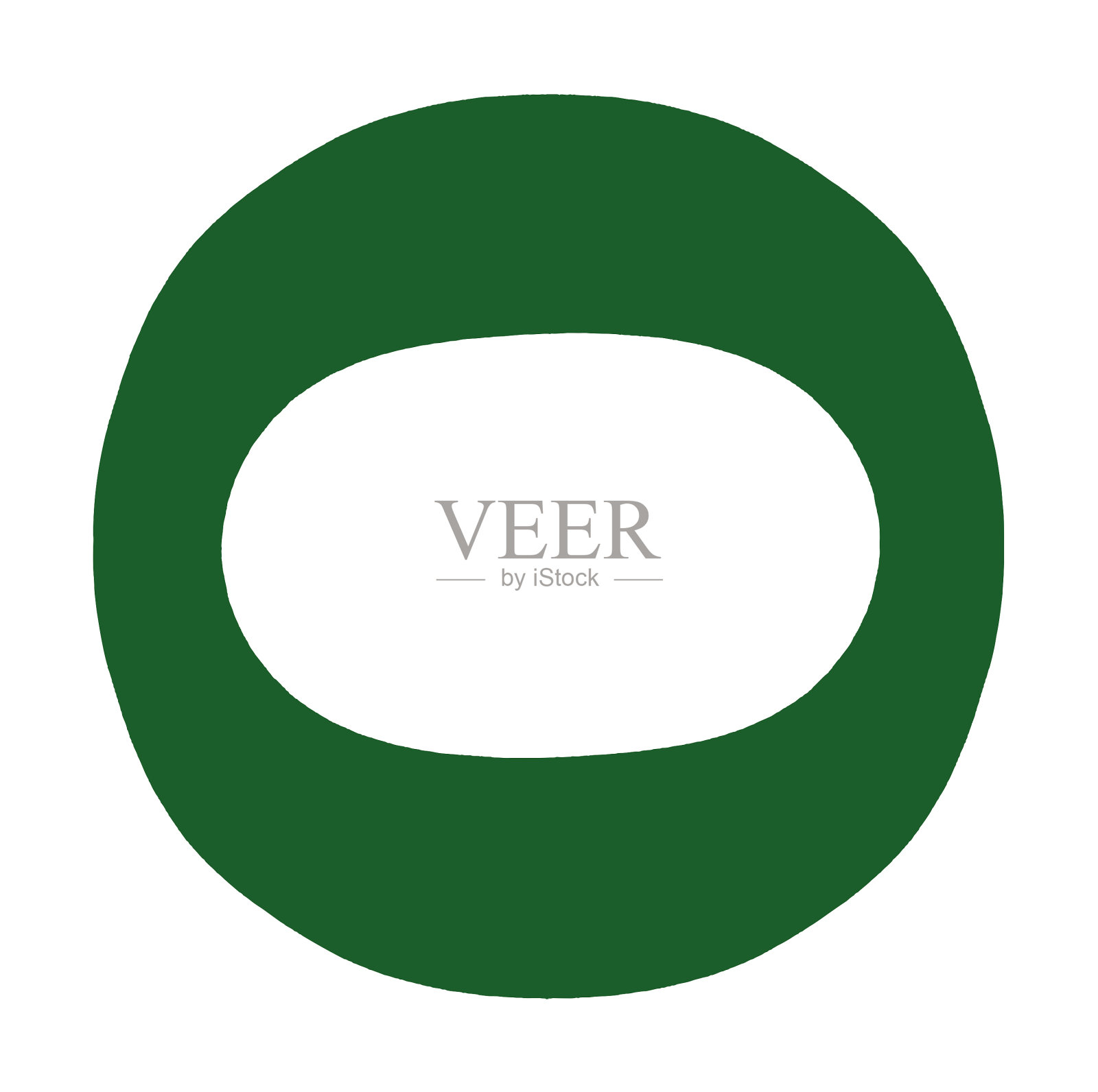 绿色背景上的文字特写镜头插画图片素材