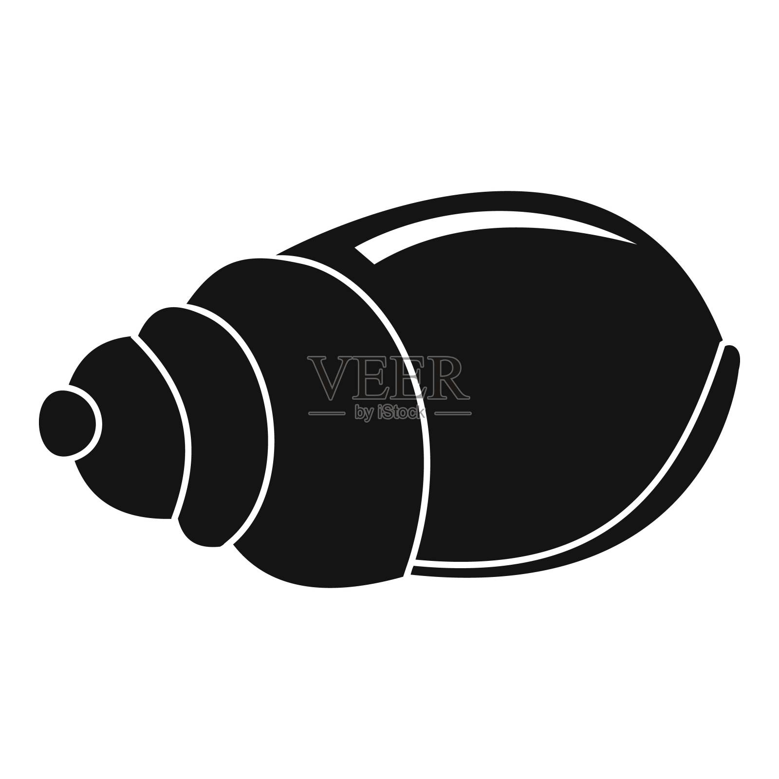 单一的外壳图标，简单的风格图标素材