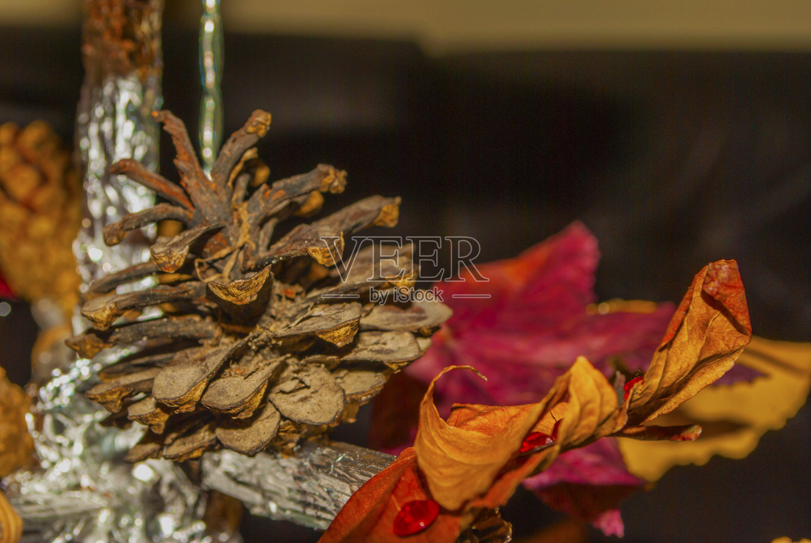 圣诞树装饰品照片摄影图片