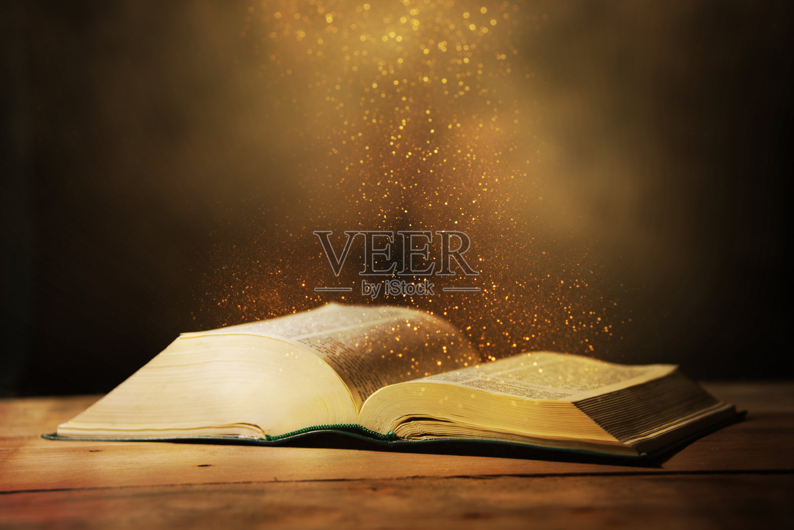 打开书。Biblia。照片摄影图片