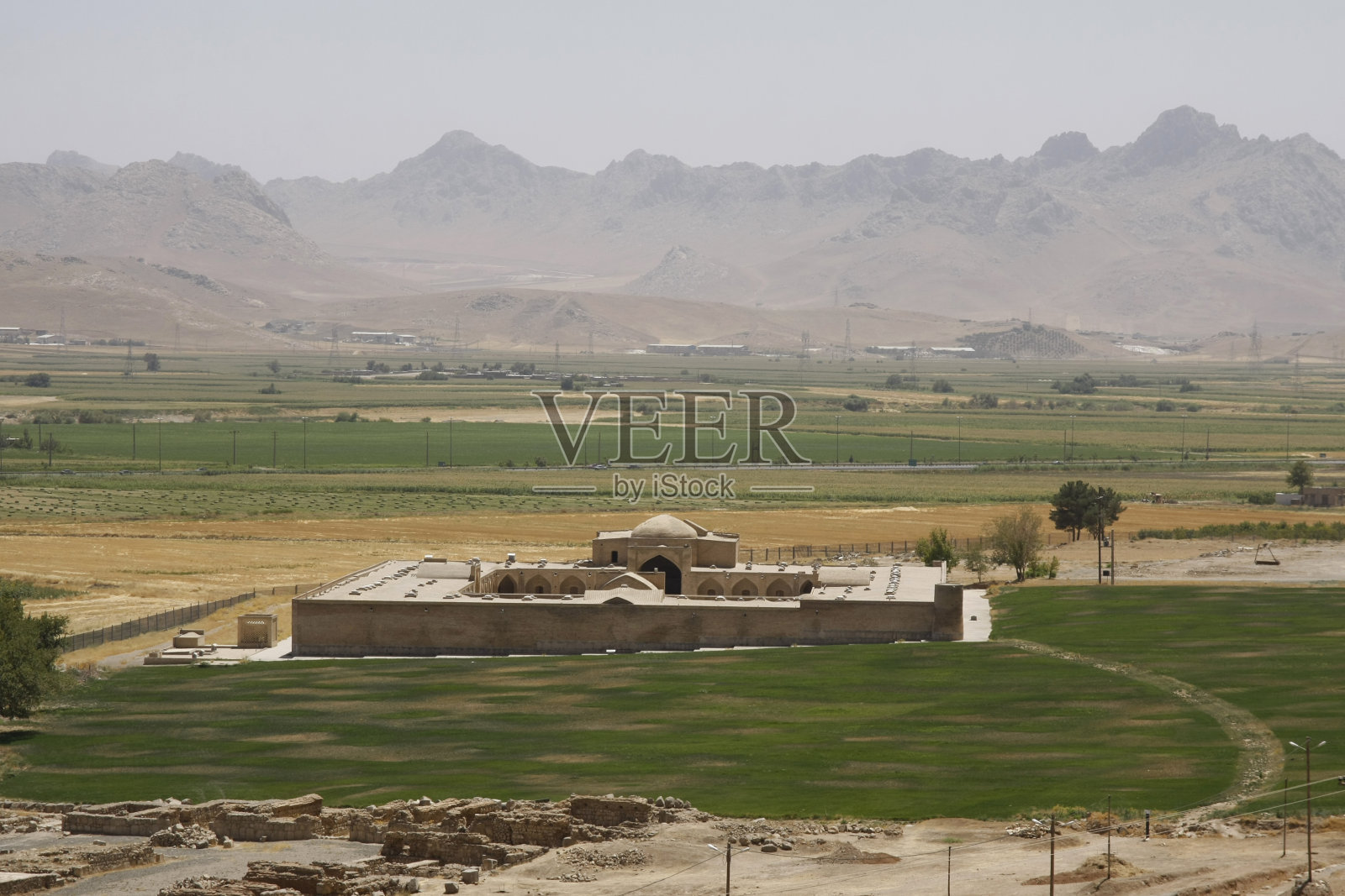 伊朗比索顿古丝绸之路驿站照片摄影图片