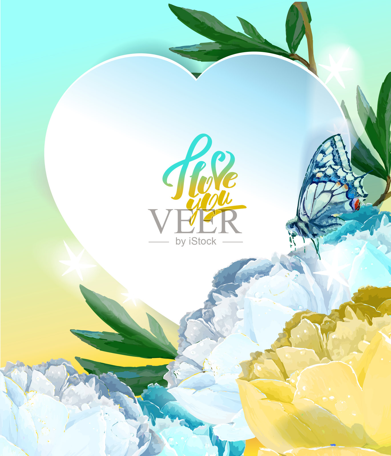 爱的宣言插画图片素材