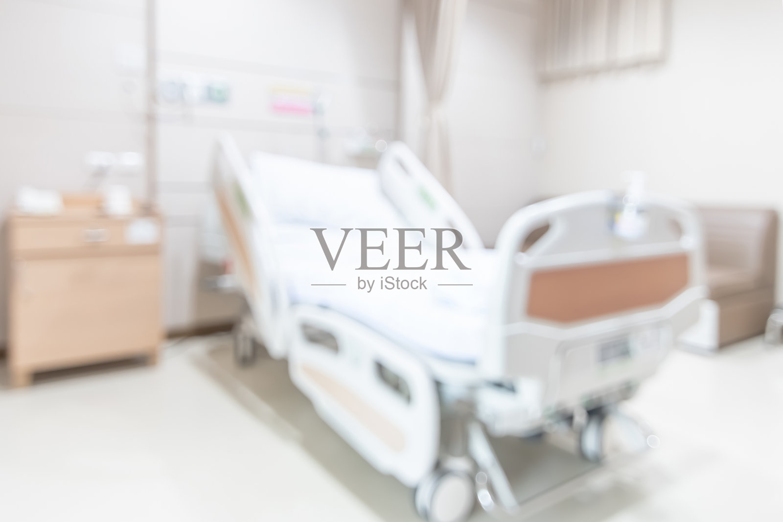 医院病人病房或重症监护病房模糊的背景与模糊的医疗空床室室内护理和健康治疗服务背景照片摄影图片