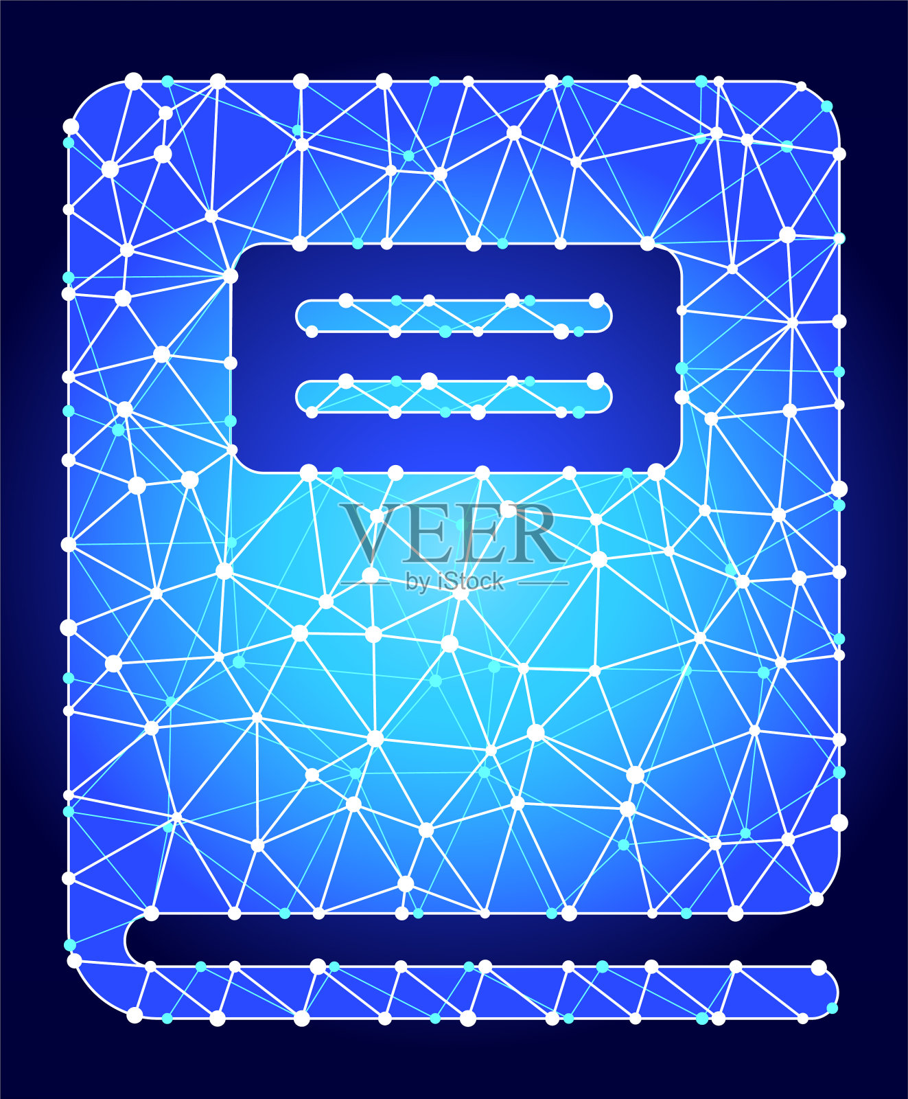 笔记本蓝色三角形节点向量模式插画图片素材