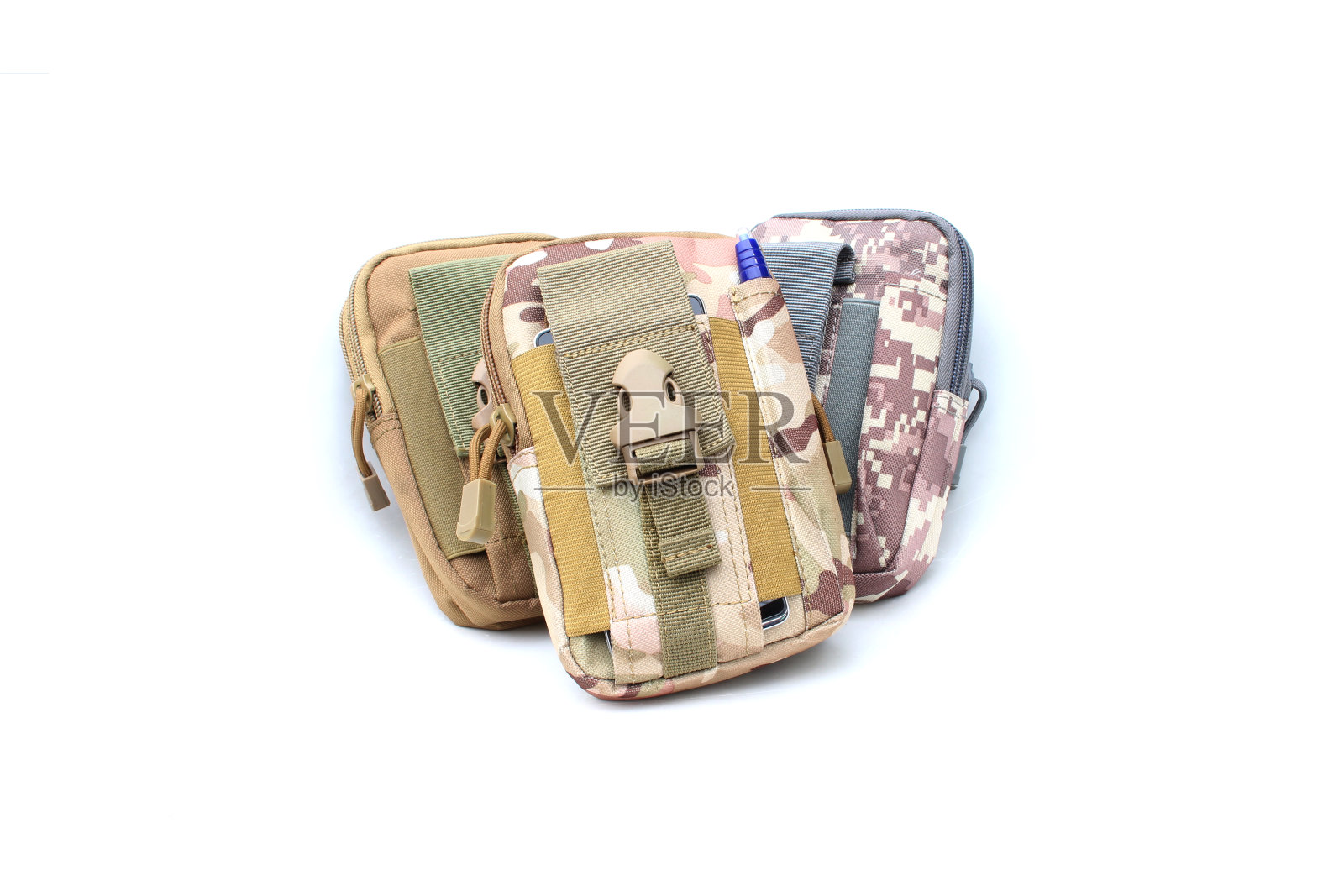 口袋的军事上孤立的白色照片摄影图片