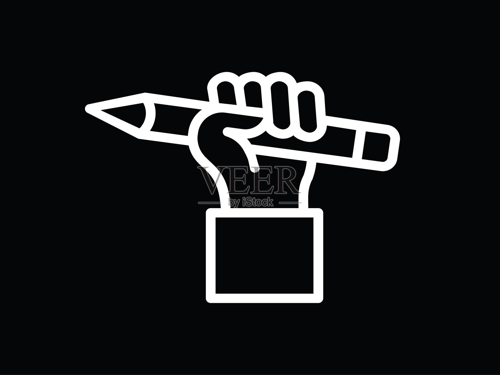 手写铅笔矢量插画图片素材