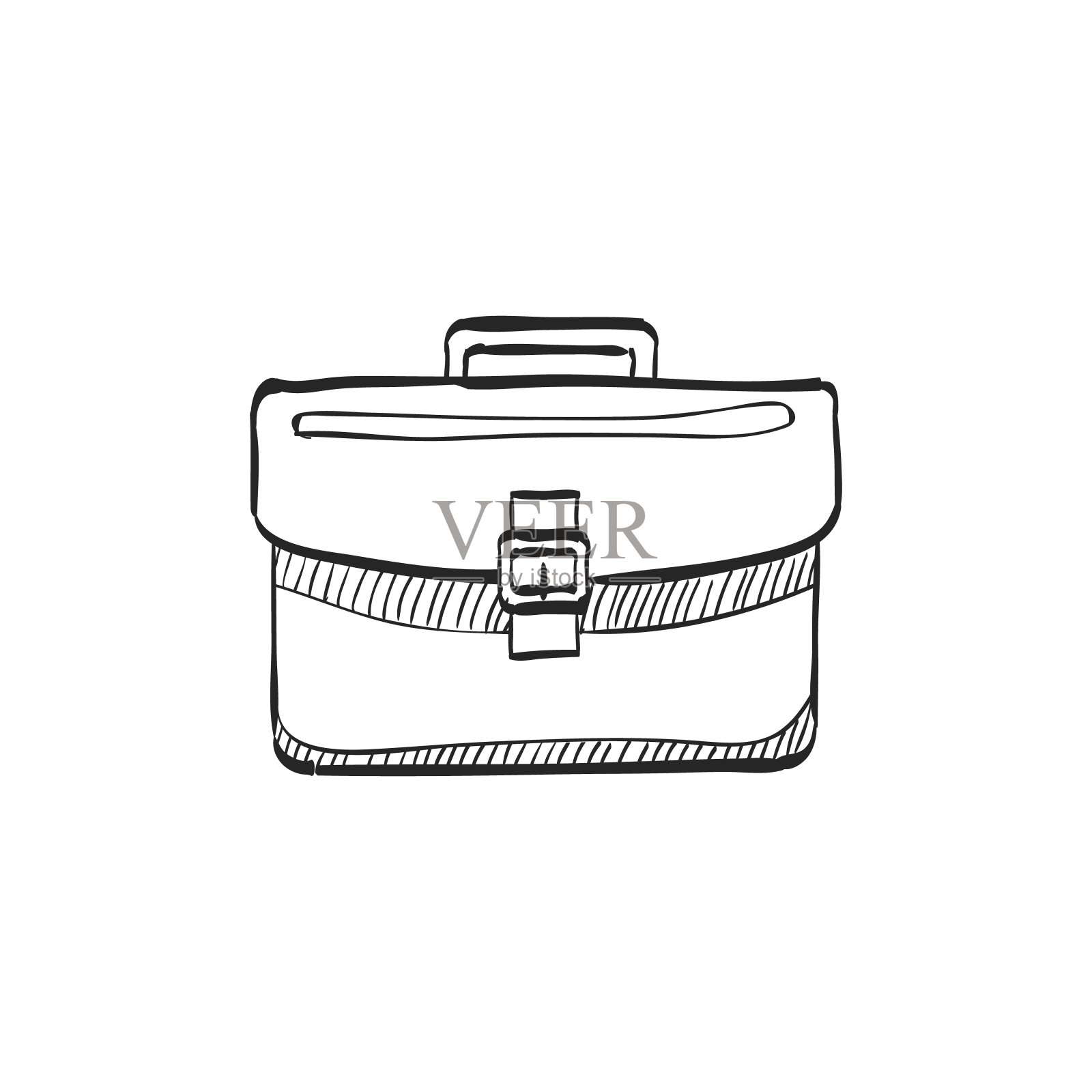 草图图标-公文包插画图片素材