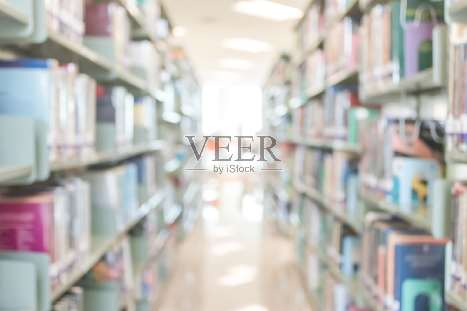 将学校图书馆或自习室设置为教育背景的书架照片摄影图片