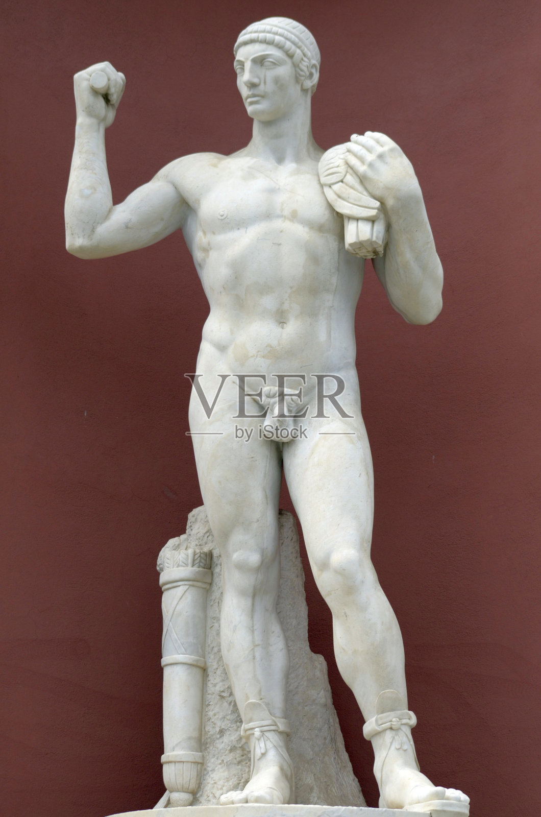 石头角斗士照片摄影图片