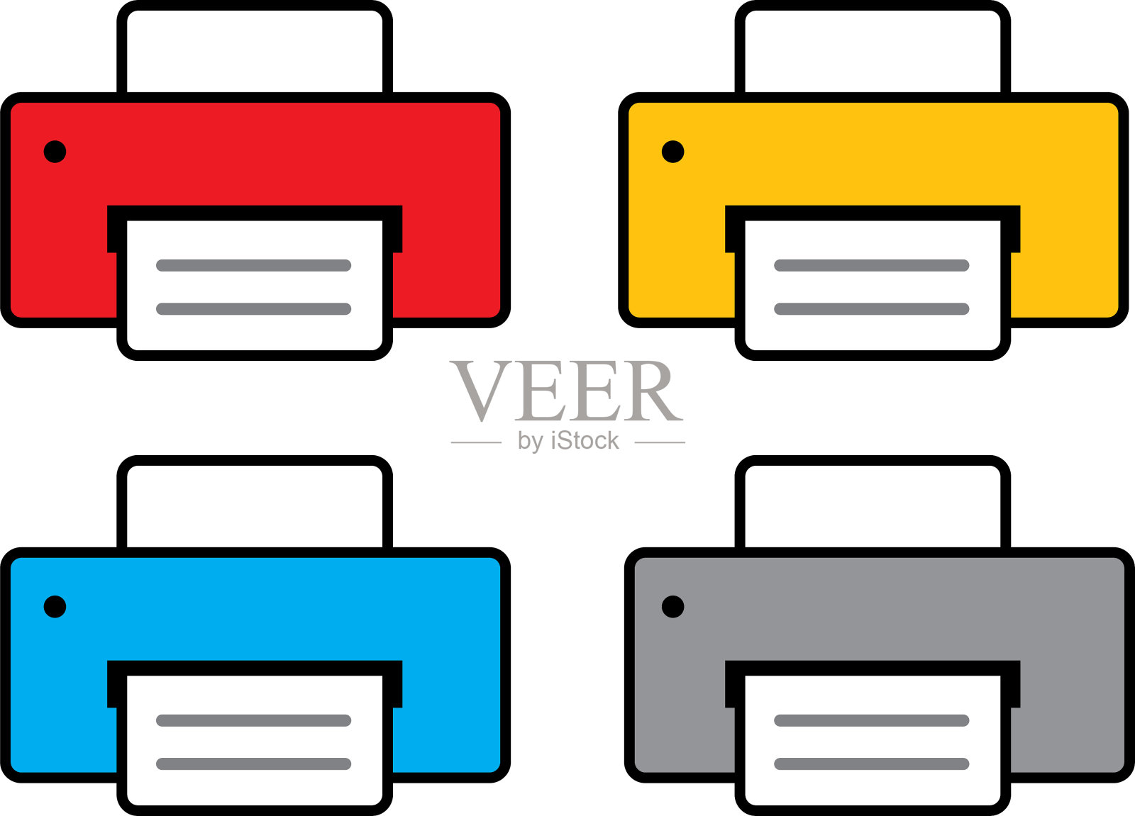 打印机图标插画图片素材