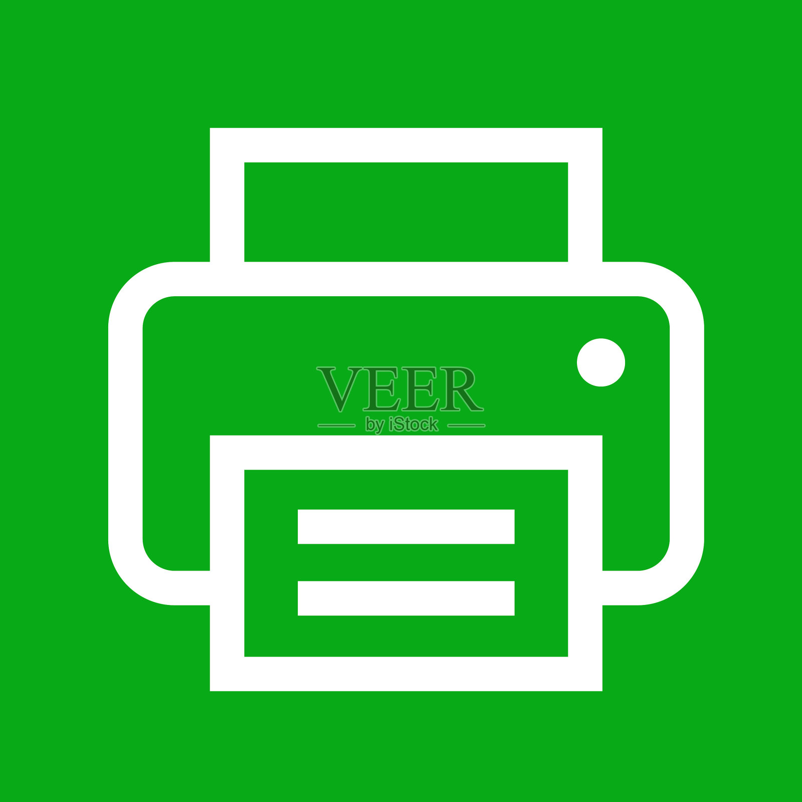 电脑桌面打印机图标插画图片素材