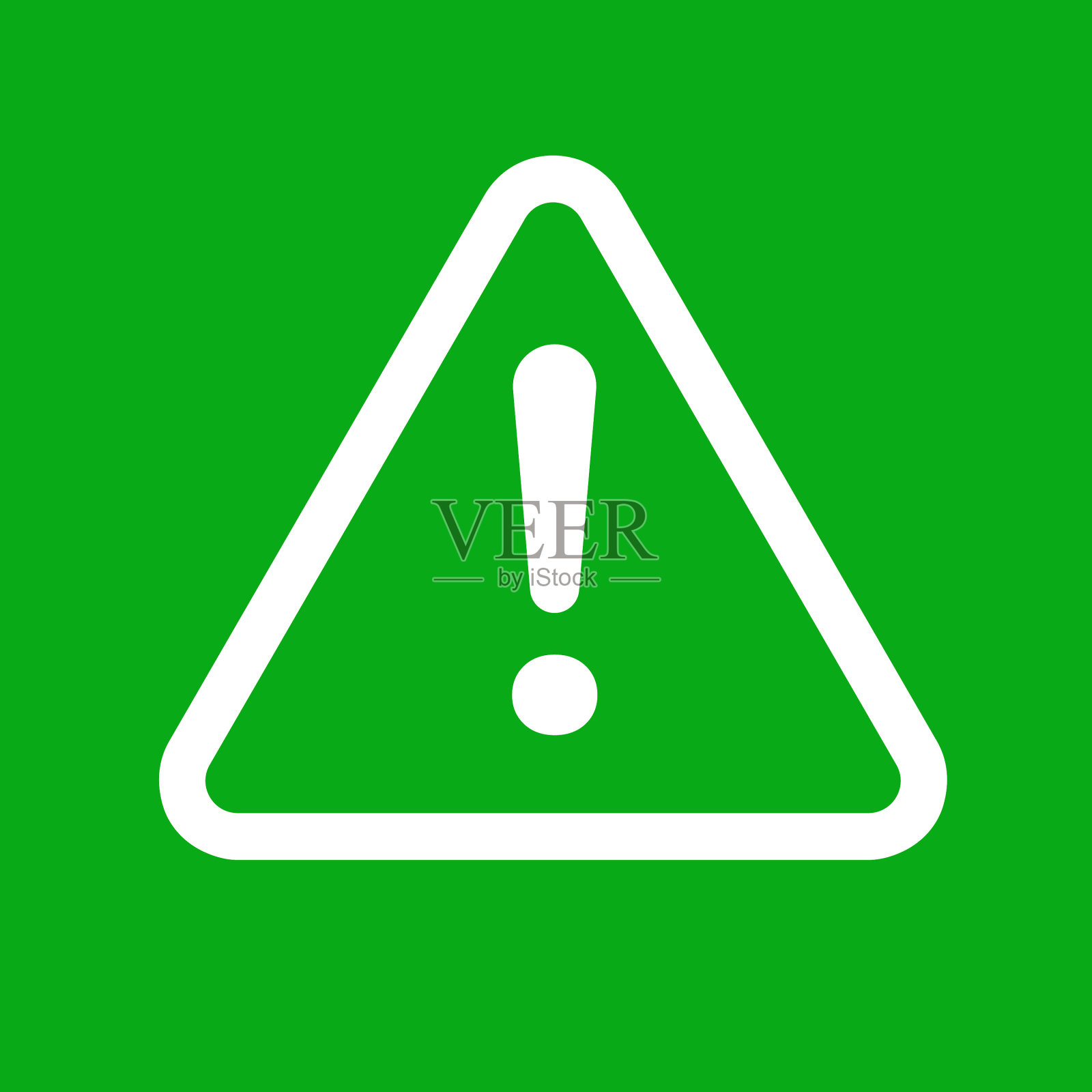 感叹号三角形警告标志图标插画图片素材