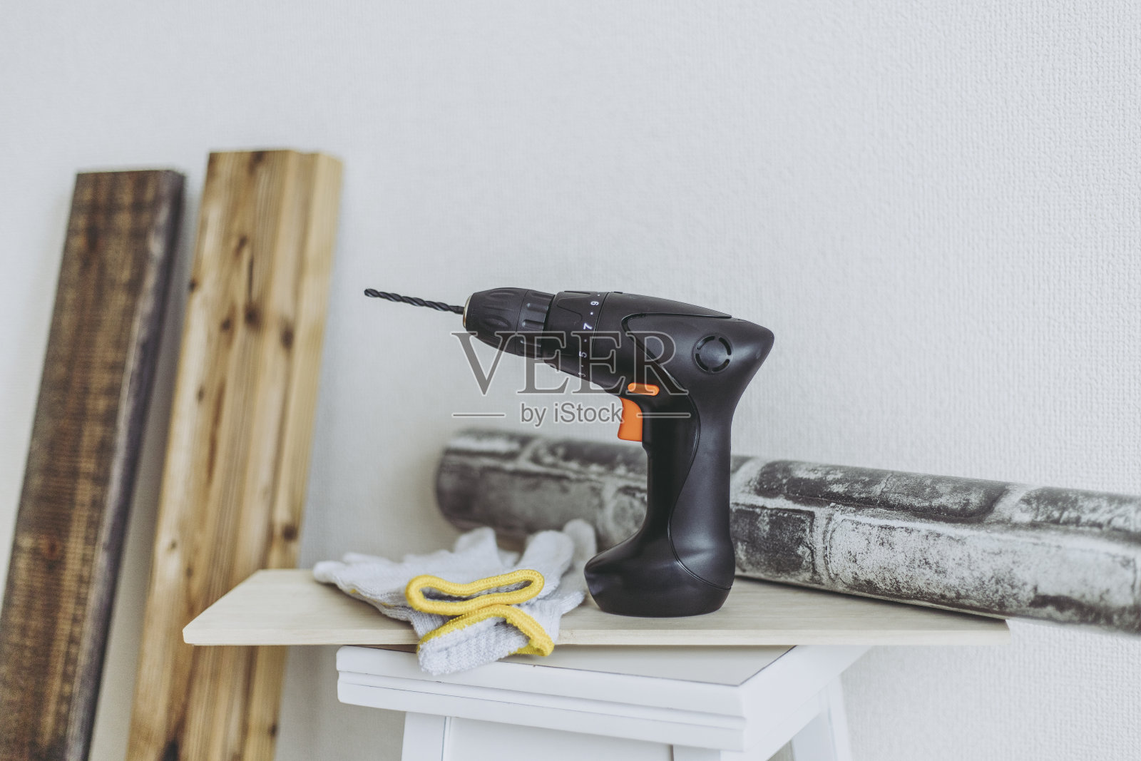 Diy工具和木板照片摄影图片