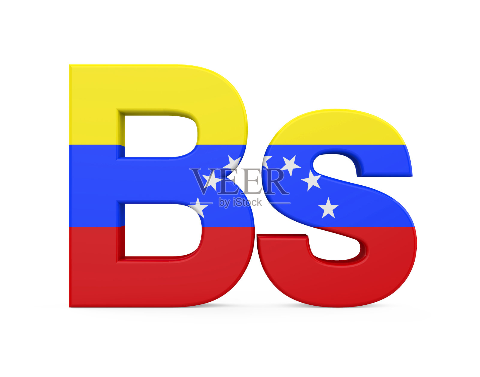 委内瑞拉玻利瓦尔符号孤立照片摄影图片