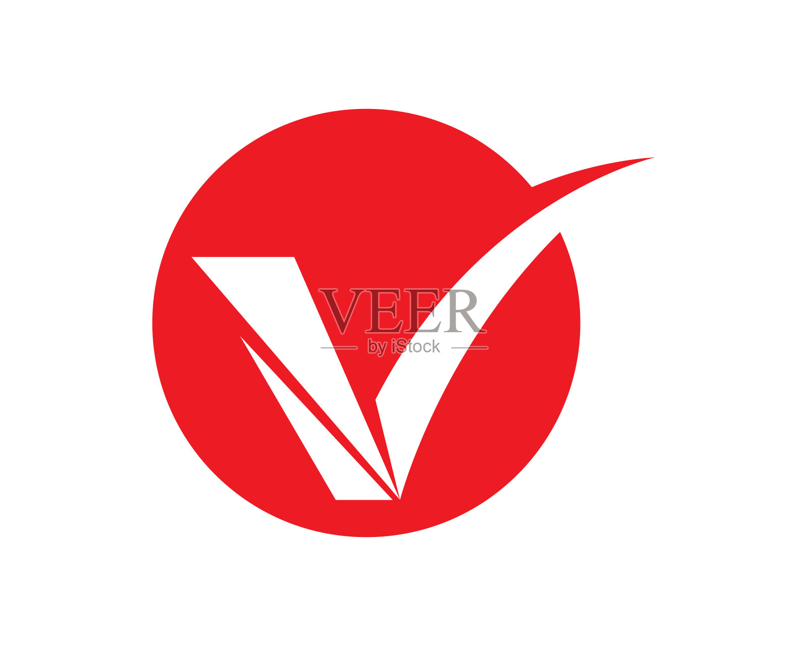 V标志符号向量插画图片素材