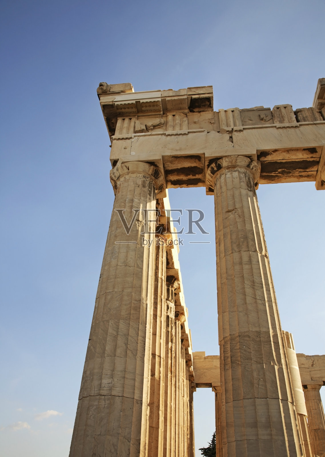 帕特农神庙。雅典卫城。希腊照片摄影图片