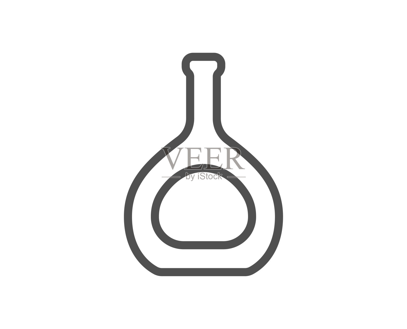 干邑酒瓶系列图标。白兰地酒的迹象。插画图片素材