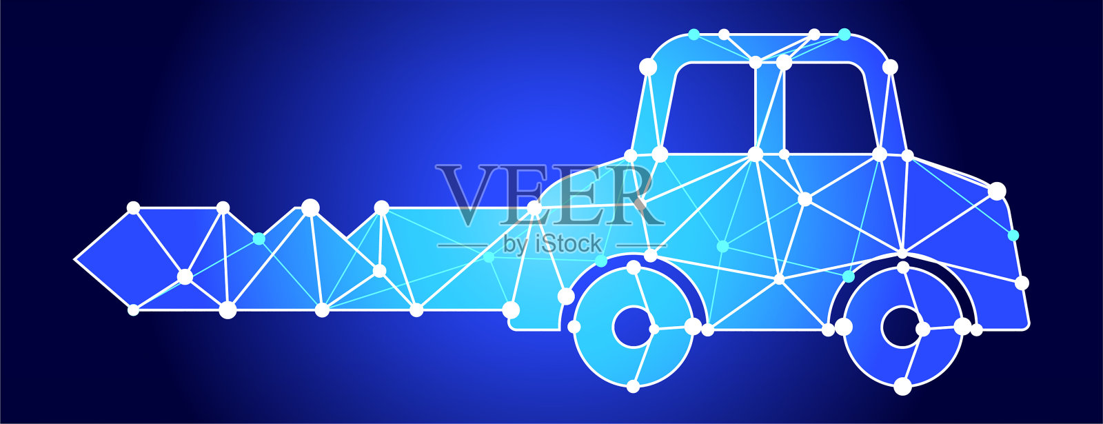 汽车钥匙蓝色三角形节点向量模式插画图片素材