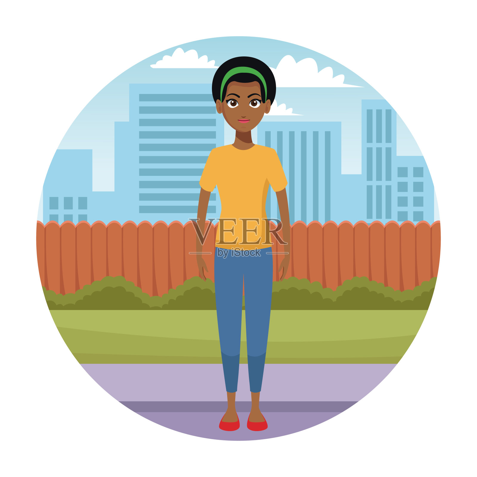 年轻人卡通设计元素图片