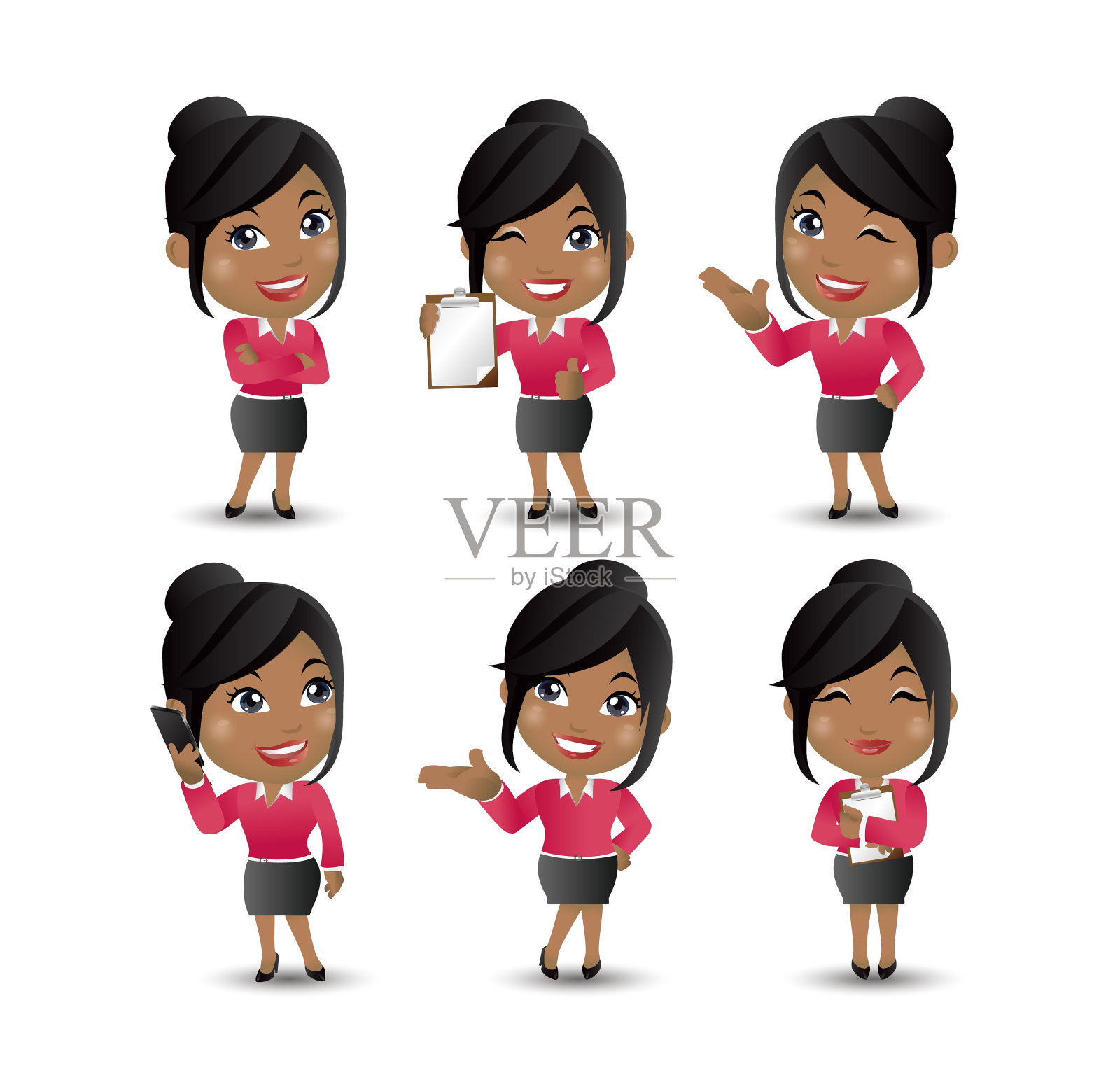 可爱的人——商人插画图片素材