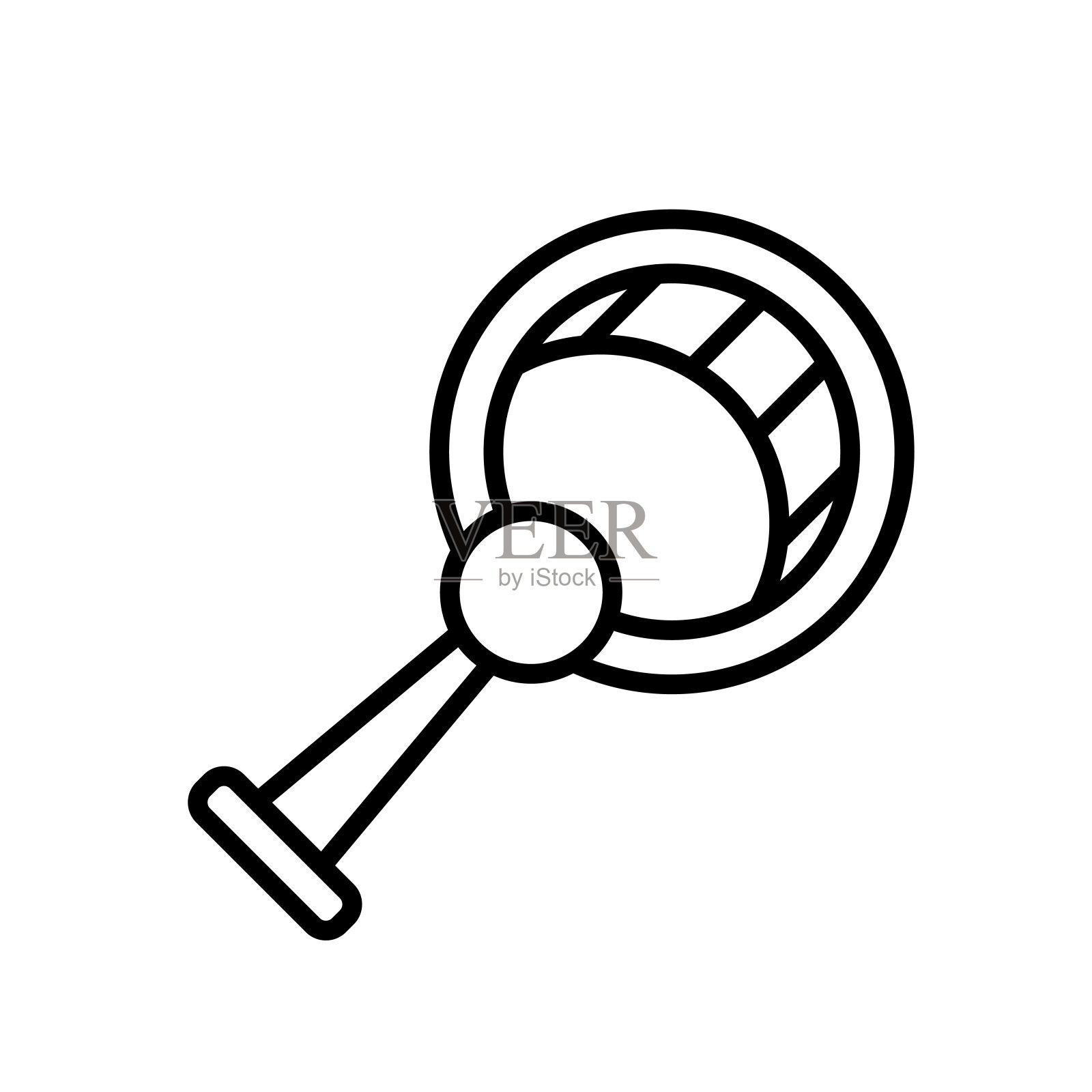 风扇图标矢量孤立在白色背景，风扇标志图标素材